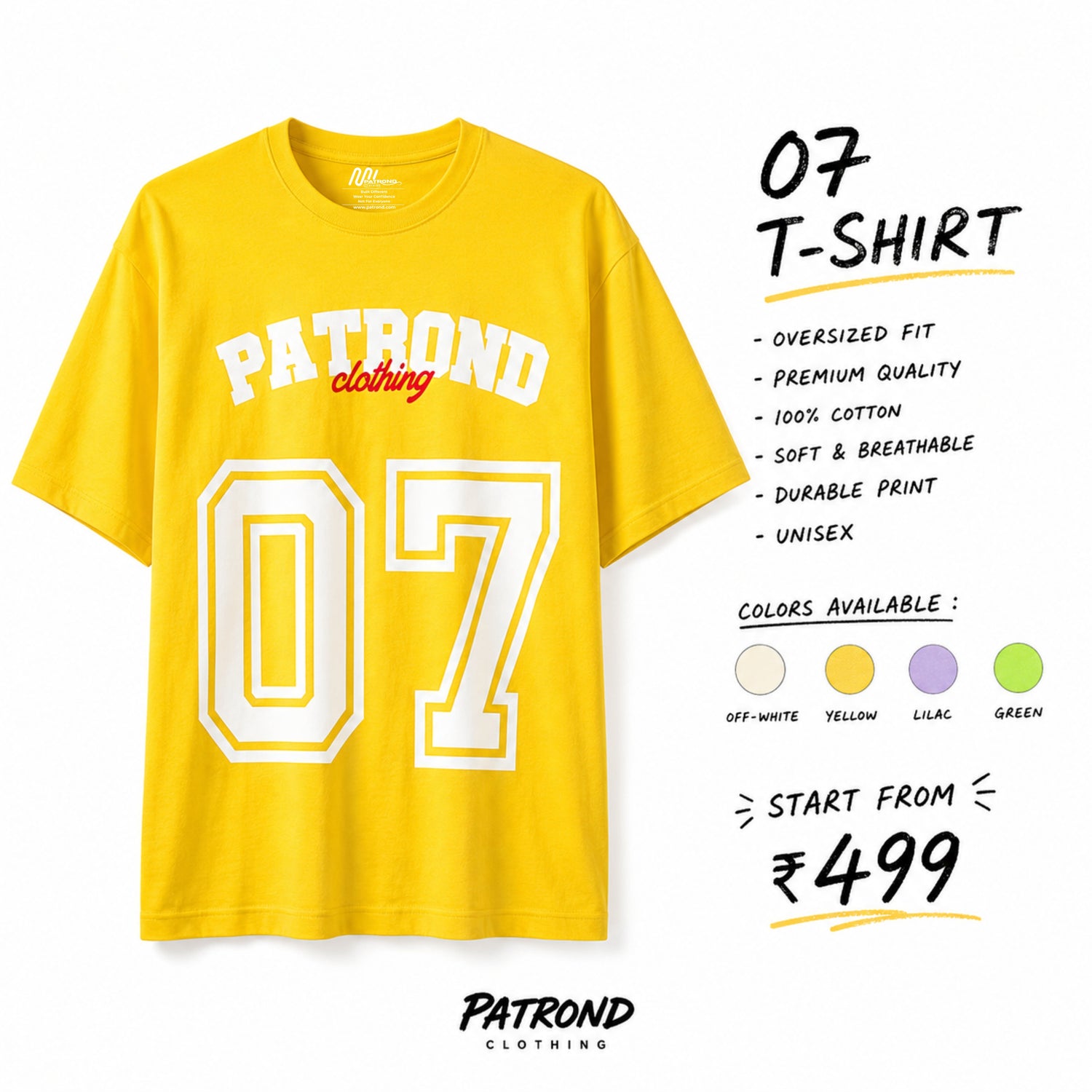 Printed Oversized Tee