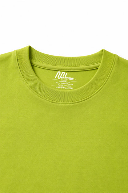 Essential Oversized Tee –  Parrot-Green