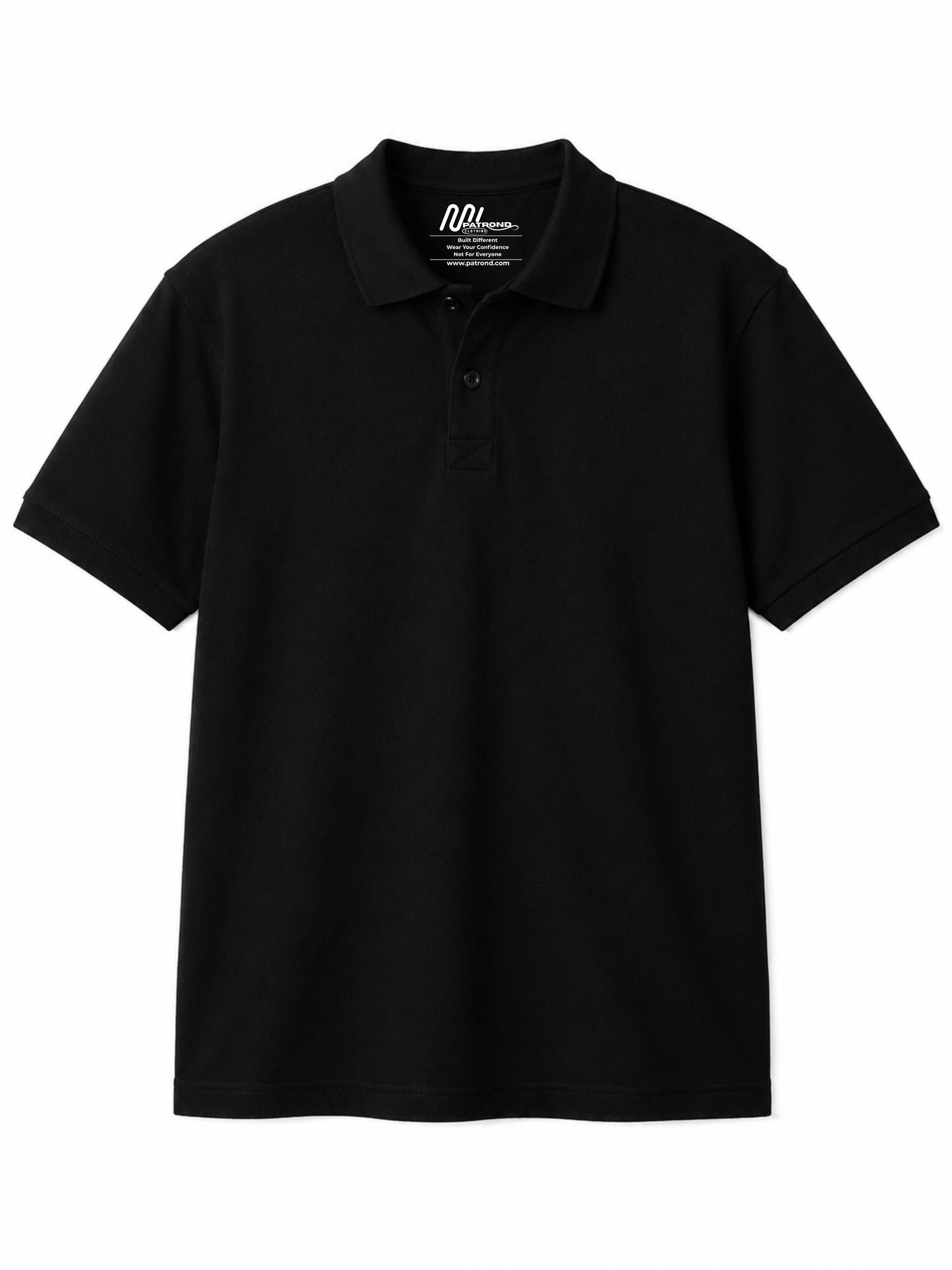 Essential Polo Tee – Black