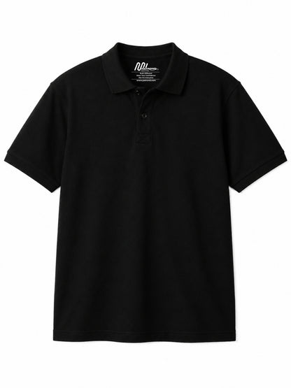 Essential Polo Tee – Black