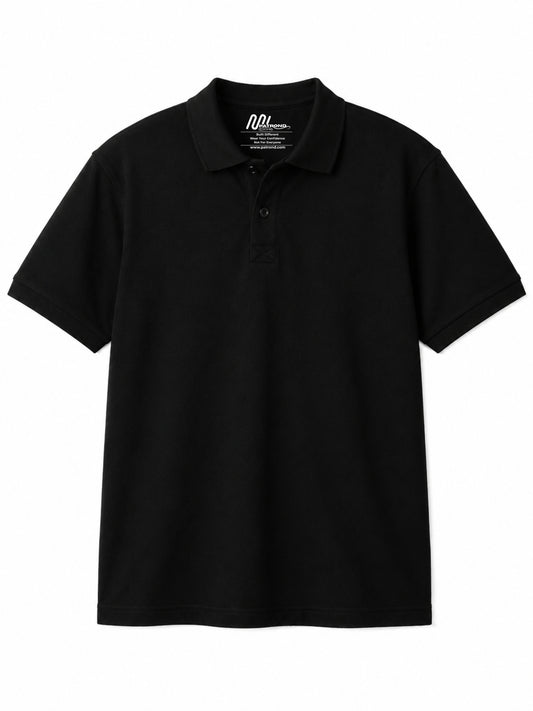 Essential Polo Tee – Black