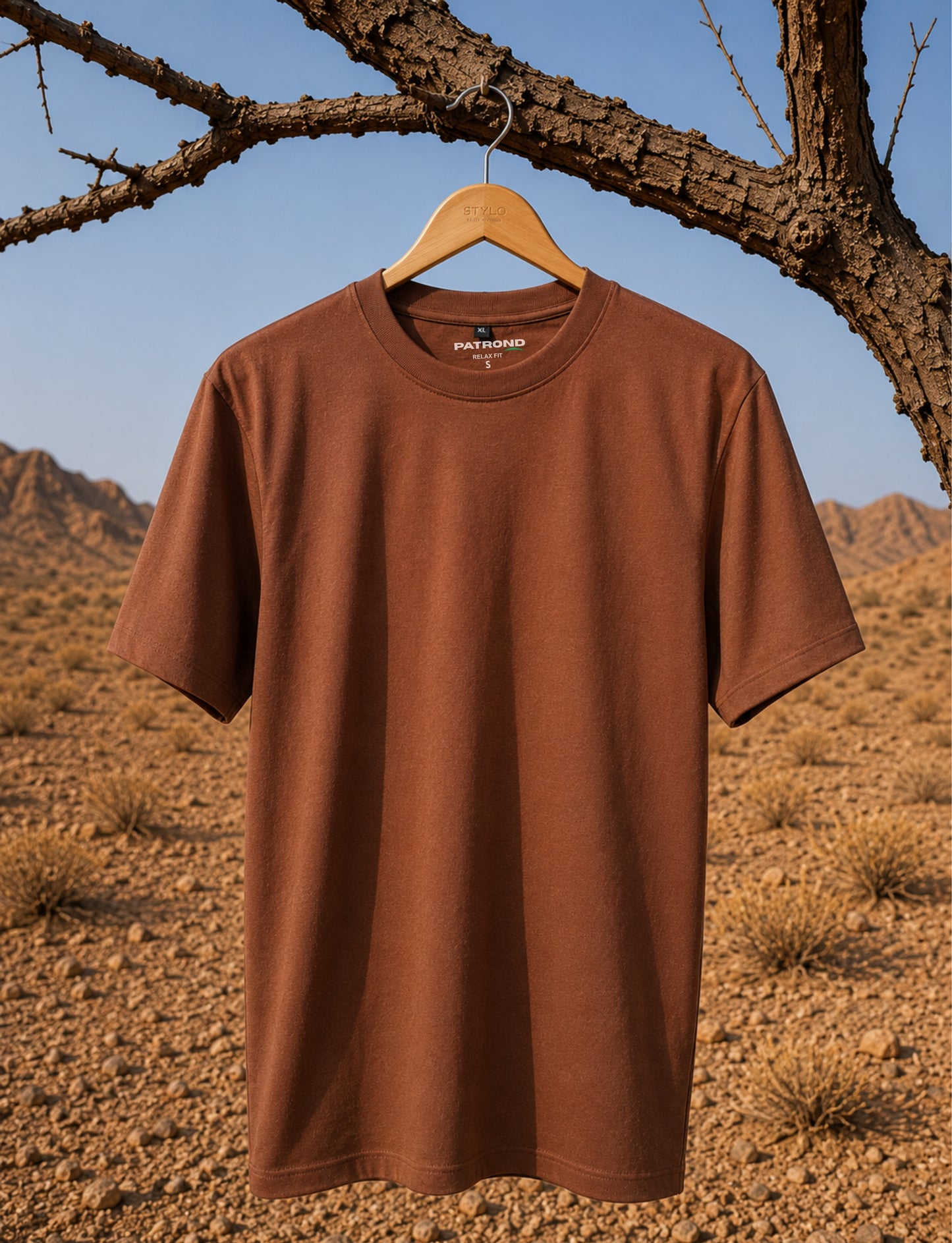 Relaxed Fit Tee - Brown