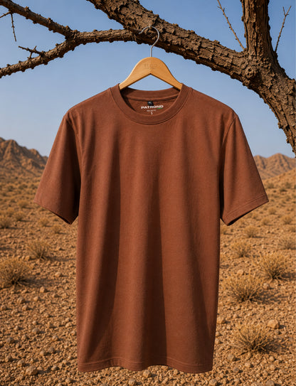 Relaxed Fit Tee - Brown