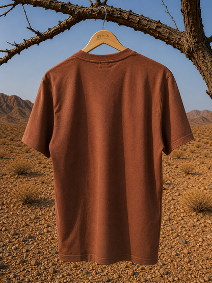 Relaxed Fit Tee - Brown