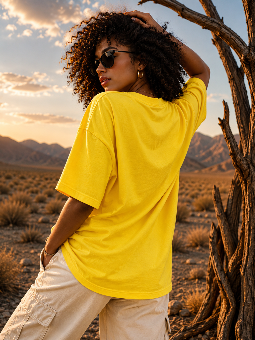 Essential Oversized Tee – Yellow