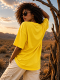Essential Oversized Tee – Yellow