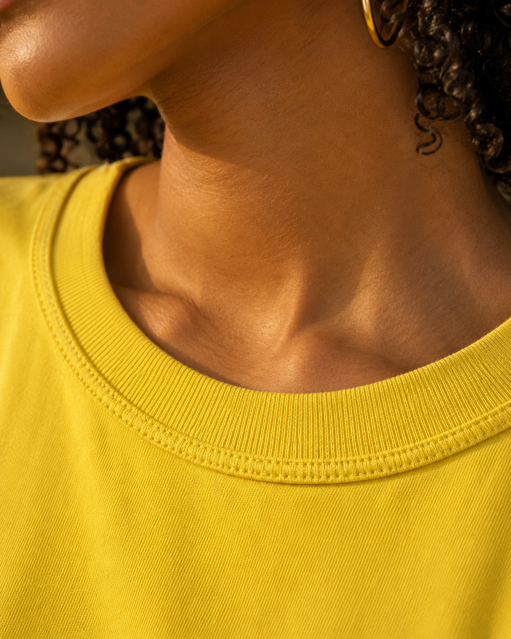 Essential Oversized Tee – Yellow
