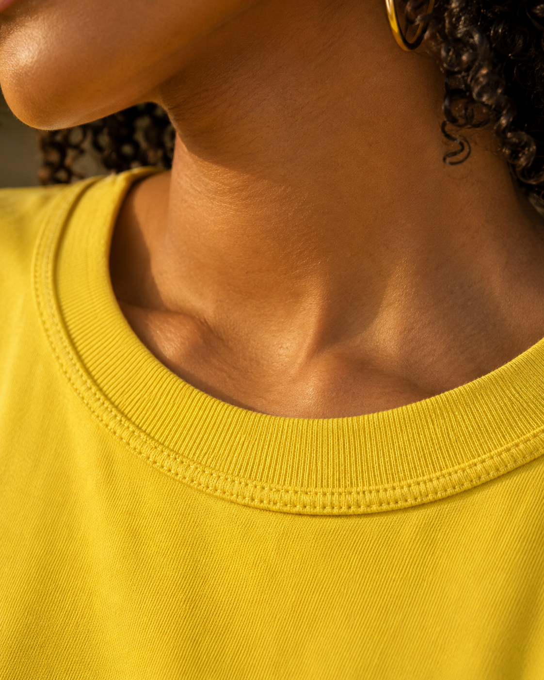 Essential Oversized Tee - Yellow