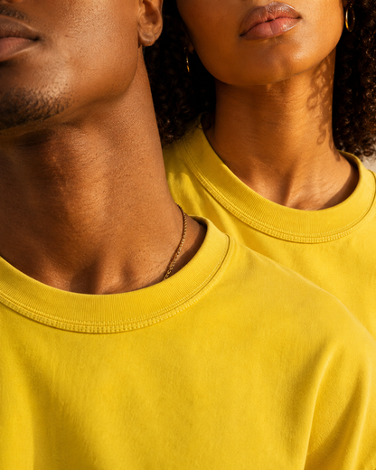 Essential Oversized Tee - Yellow