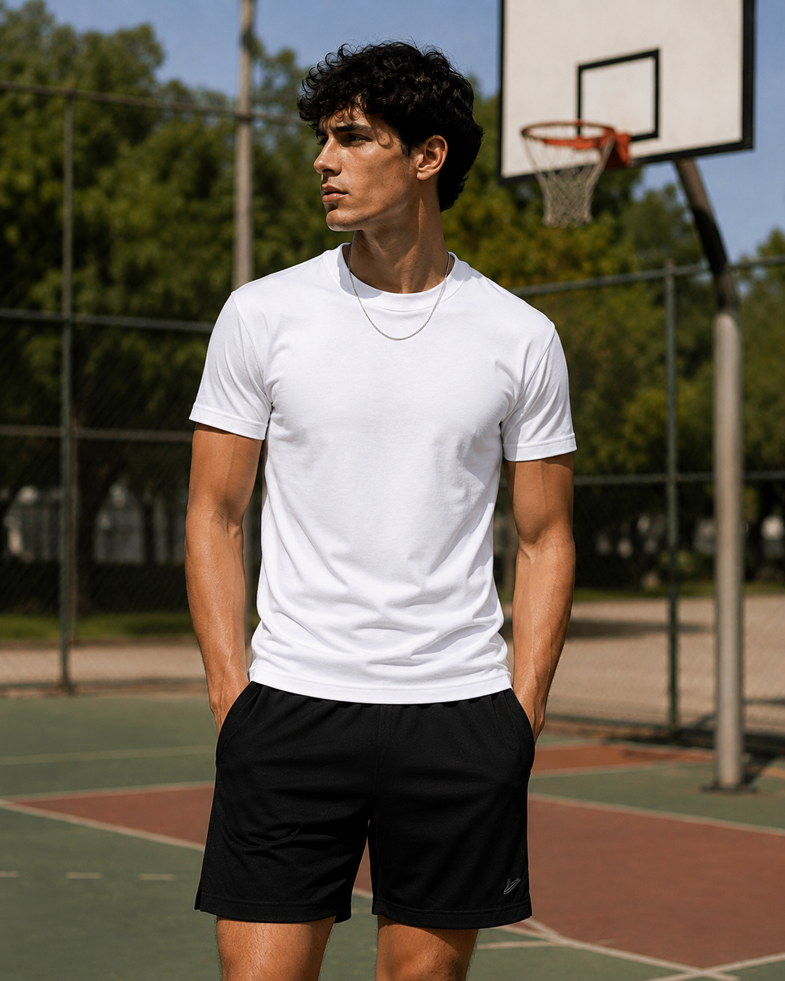 Stretch Slim Fit T-Shirt — White
