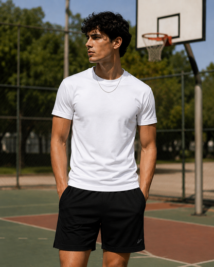Stretch Slim Fit T-Shirt — White
